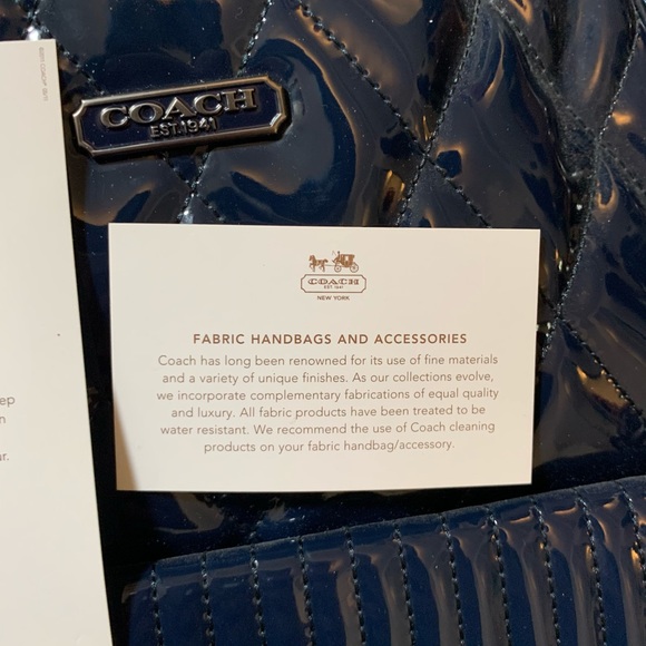 🆕 Coach | Cobalt Liquid Gloss Tote - Picture 10 of 14